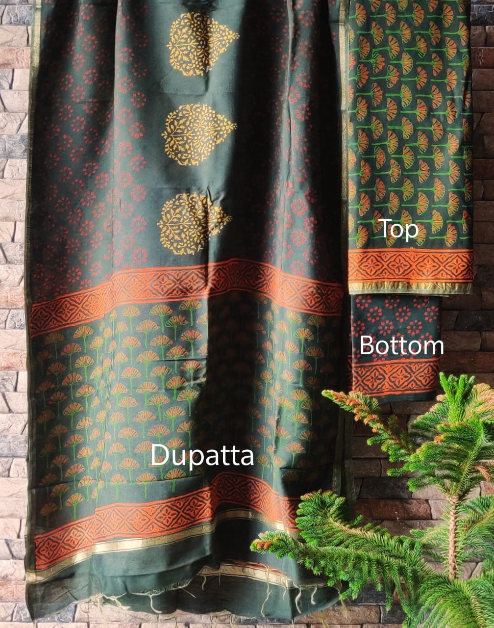Light Pista C-9800 Pure Chanderi Silk Unstitched Suit - Elevate Your Ethnic  Wear Collection – Zaribari
